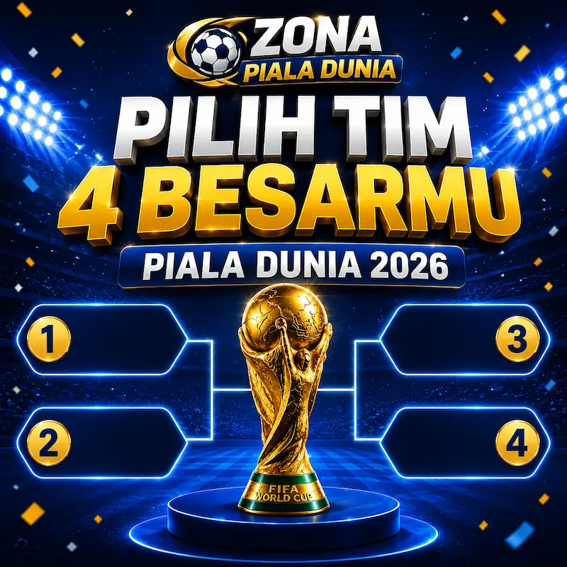 Banner Event Prediksi 4 Besar Piala Dunia 2026 KU BET-DW Hadiah 3.888K